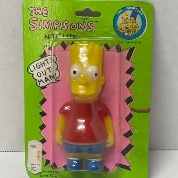 NEW The Simpsons Bart Simpson Jesco 1990 Bendable Figure Factory Sealed... - Picture 5 of 9